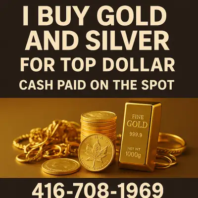 I BUY GOLD AND SILVER FOR TOP DOLLAR – CASH PAID ON THE SPOT, View more