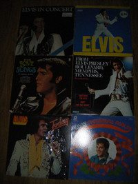 6 Collectible Elvis records for sale..