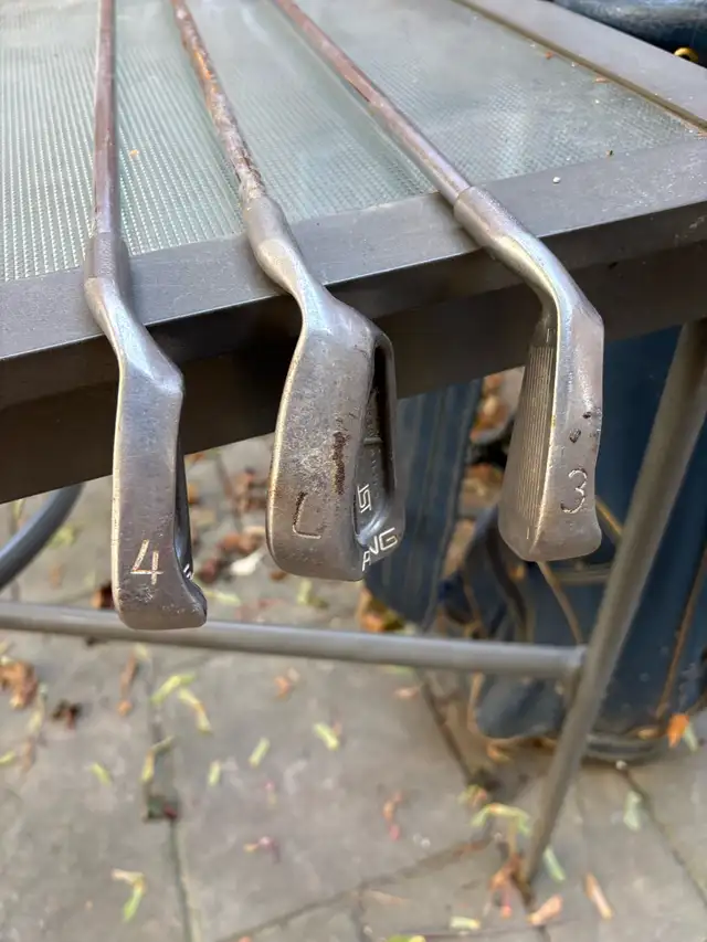 THREE PING KARSTEN GOLF CLUBS RH 3-4-LW in Golf in City of Toronto - Image 2