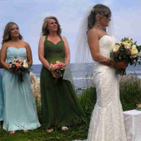  Bridesmaids dress -seafoam