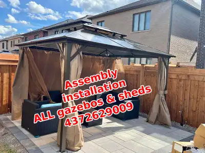 garden Outdoor Storage Sheds all gazebo Assembly and installati, View more