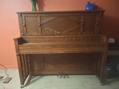 Mason & Risch upright grand piano, View more