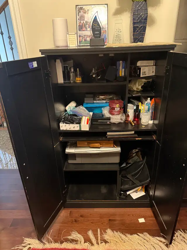 TV Stand, Antique Wardrobe, Computer Desk in Hutches & Display Cabinets in Edmonton - Image 10