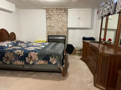 Nice Big Spacious Fully Furnished Bedroom in a Basement in North Etobicoke for a female. Ideal for a...