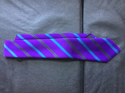 purple striped necktie , View more