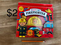 Fire fighter puzzle and picture book