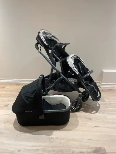 UPPABABY Vista Double Stroller and bassinet, View more