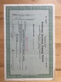 Old Stock Certificates 