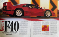 1992 Ferrari F40 Original 4 Pg Article 
