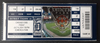 12 Billets de collection Tigers de Detroit 2001 Comerica Park