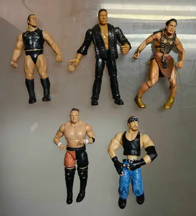 Vintage Jakks wrestling Figures WWE WWF AEW TNA WCW 1/24/26., View more