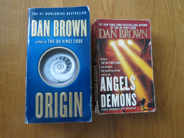 Dan Brown - Origin and Angels & Demons $2 for both in Fiction in Vernon