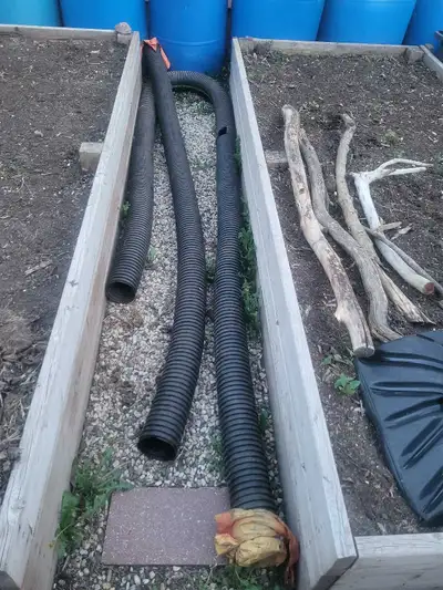 75 plus feet of weeping tile Some larger lengths, some shorter Maybe 5 - 7 pieces