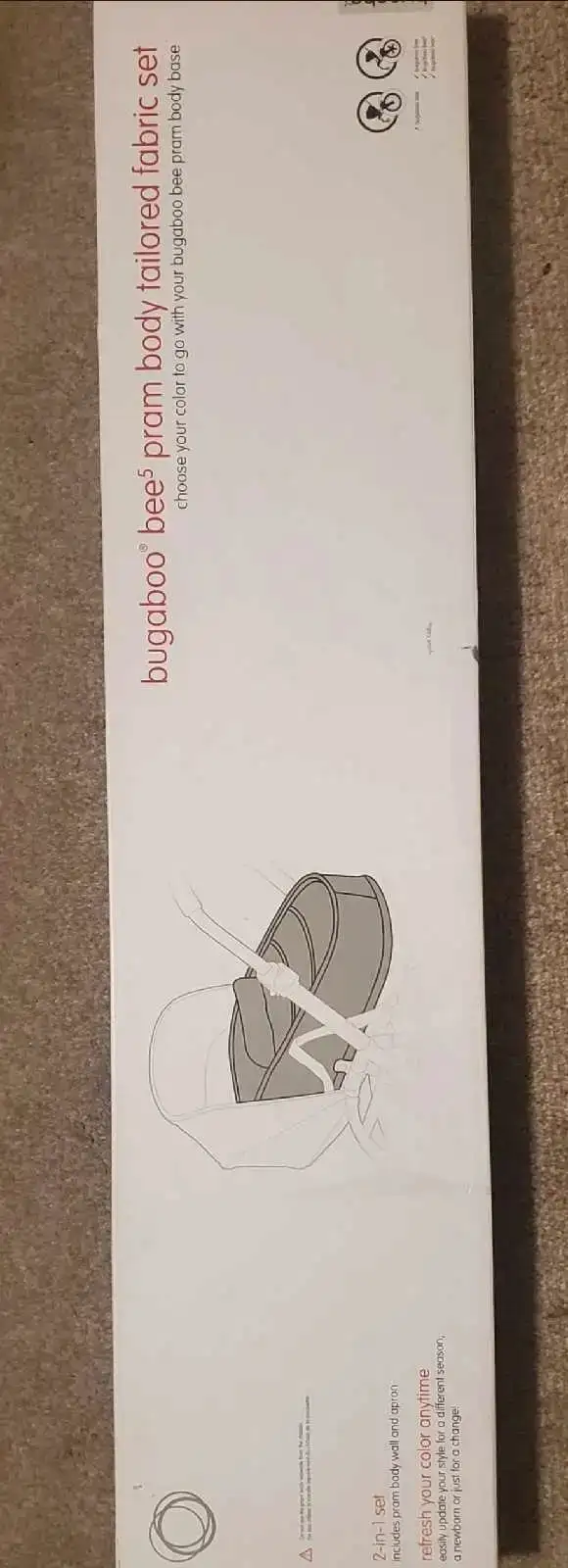 New! Bugaboo Bee5 Pram Body - Grey475478107526287361
