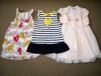 Baby/Toddler Girl 6-24 month - 17-piece clothing lot, EUC
