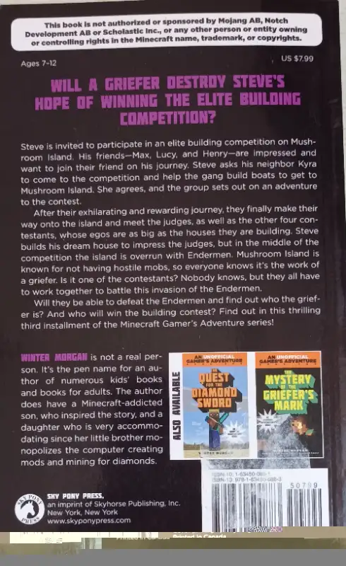 Unofficial Minecraft Novel - The Endermen Invasion Book 3 (7-12) in Children & Young Adult in London - Image 3