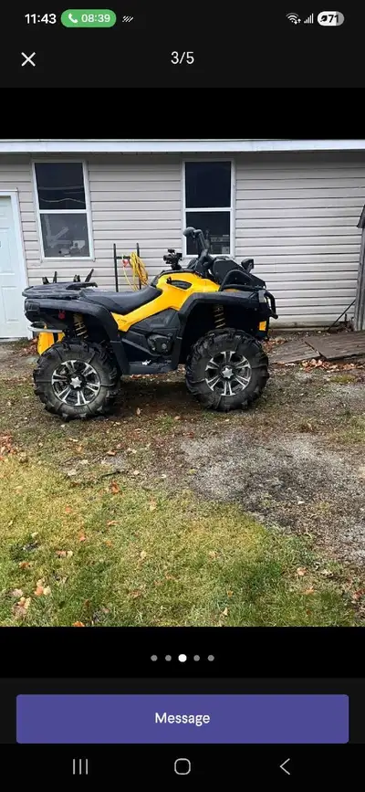 2016 XMR 800 outlander, 2100km just did oil change and filter, changed oil in front and rear diff, a...