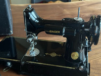 Vintage 1947 Singer 221 ~ Featherweight Portable Electric Sewing