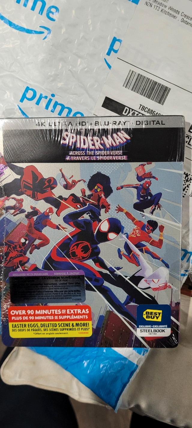 Spider-Man Across the Spider Verse 4k Steelbook  in CDs, DVDs & Blu-ray in Kitchener / Waterloo - Image 2