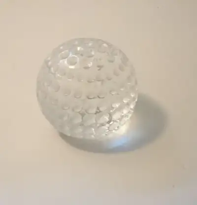 Vintage Crystal Golf Ball Paperweight, View more
