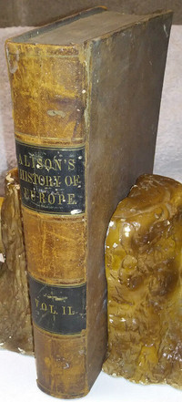 1846 History of Europe French Revolution Antique Old Book