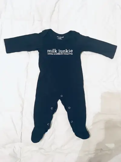 NB Whimsical Milk Message Baby Sleeper, View more