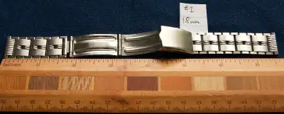 Vintage made in Japan mens stainless watch band, View more