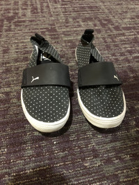 Puma Eco Ortholite Slip on Sneakers Polka Dot Canvas Shoes Flats