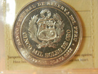 Peru 1979 5,000 Soles De Oro (Huascar)