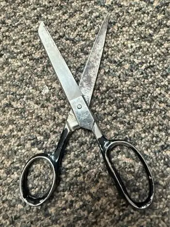 Vintage Monarch professional tailor scissors. Heavy steel shears, View more