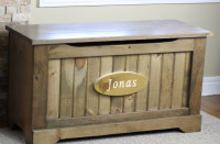 Custom Canadian-made Solid Pine Toy Chest - Great gift idea