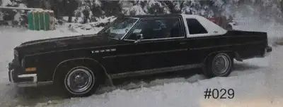 1979 Buick Park Avenue 2 door hardtop with moon roof. White vinyl top with black bottom. Sharp looki...