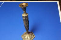 Vintage Triple Plate Silver Candle Stick - Crescent Mfg
