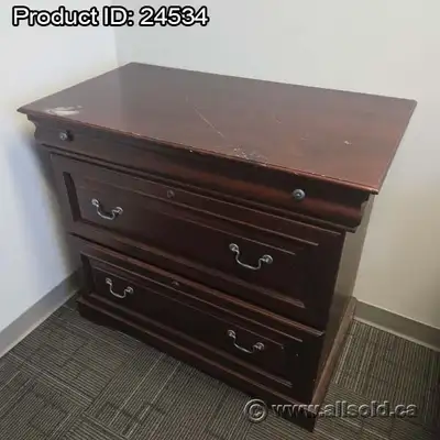 Vintage Style 2 Drawer Lateral File Cabinet w/ Pull-Out Shelf, View more