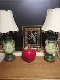 Mid-century Juicy Red Apple Cookie Jar