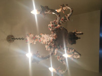 Vintage ceramic chandelier made in Italy 1970’s
