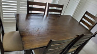 *GOOD CONDITION* 6 PIECE DINING TABLE SET