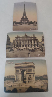Metal Post Cards of Paris