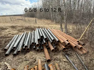 4”- 6” and 8” pipe 4” 5$ ft 6 5/8”. 7$ ft 8”. 9$ ft Lengths in pictures.