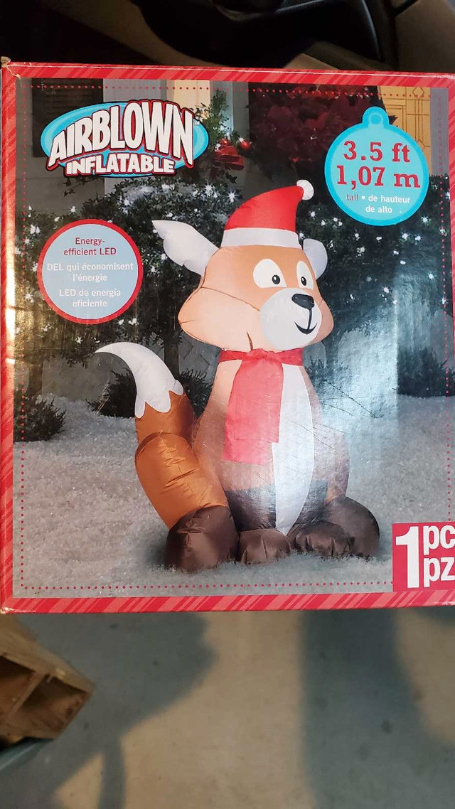 Christmas fox inflatable in Outdoor Décor in North Bay