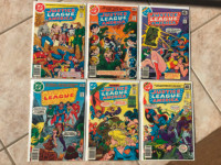 Six Vintage Justice League of America Comic Books
