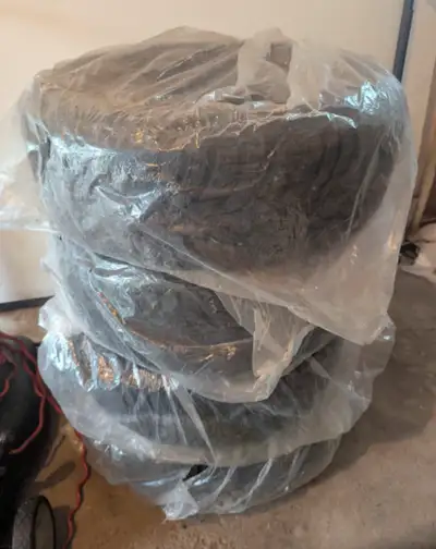 Selling a set of 195/55R16 Winter tires mounted on steel rims, in good condition. These were used on...