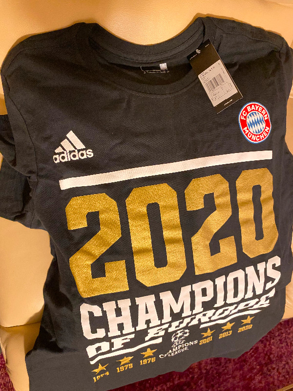 Bayern Munich FC Adidas BLK 2020 UEFA Champions League T-shirt in Men's in Mississauga / Peel Region - Image 3