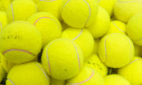 Balles de tennis usagées