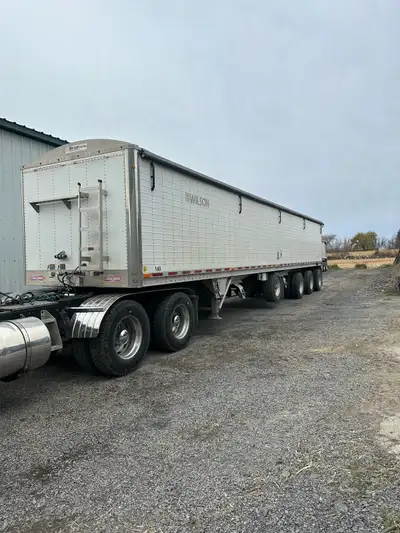 2014 Wilson 4 axle spif hopper bottom trailer aluminum frame New air tanks, ABS valve, tarp (2023) v...