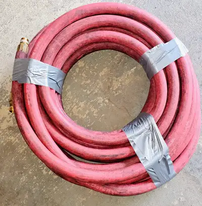 used 3/4 in. x 53 ft compressor rubber air hose