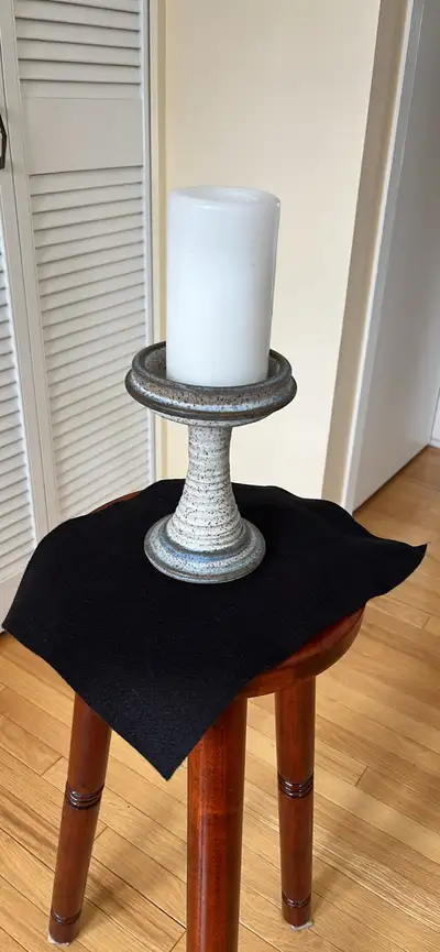 Vintage Stoneware Candle Holder, View more
