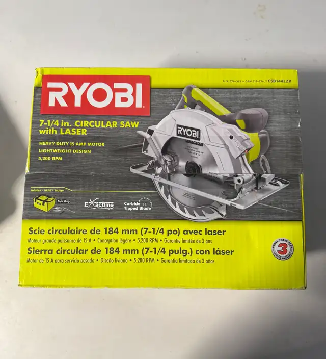Ryobi Circular Saw in Power Tools in City of Toronto - Image 2