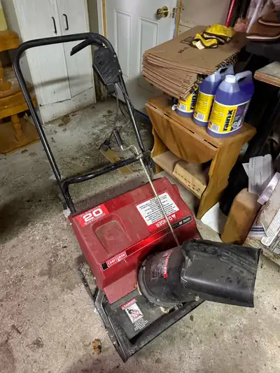 Nice little Craftsman electric snowblower., View more