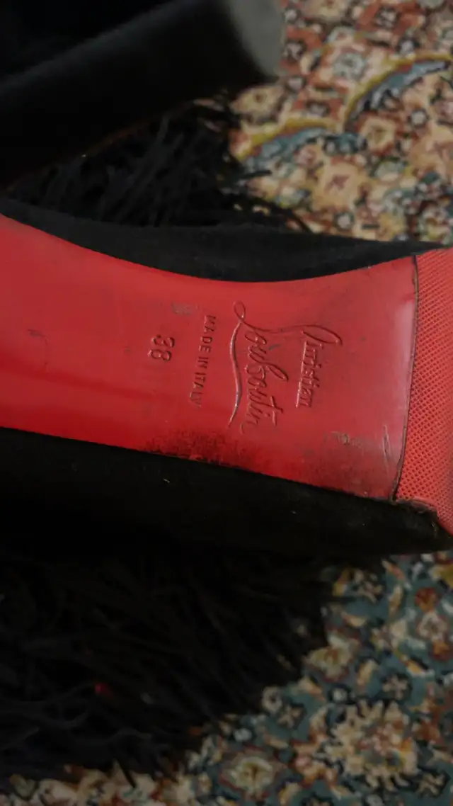 Christian Louboutin Suede Fringe Boots in Women's - Shoes in City of Toronto - Image 4